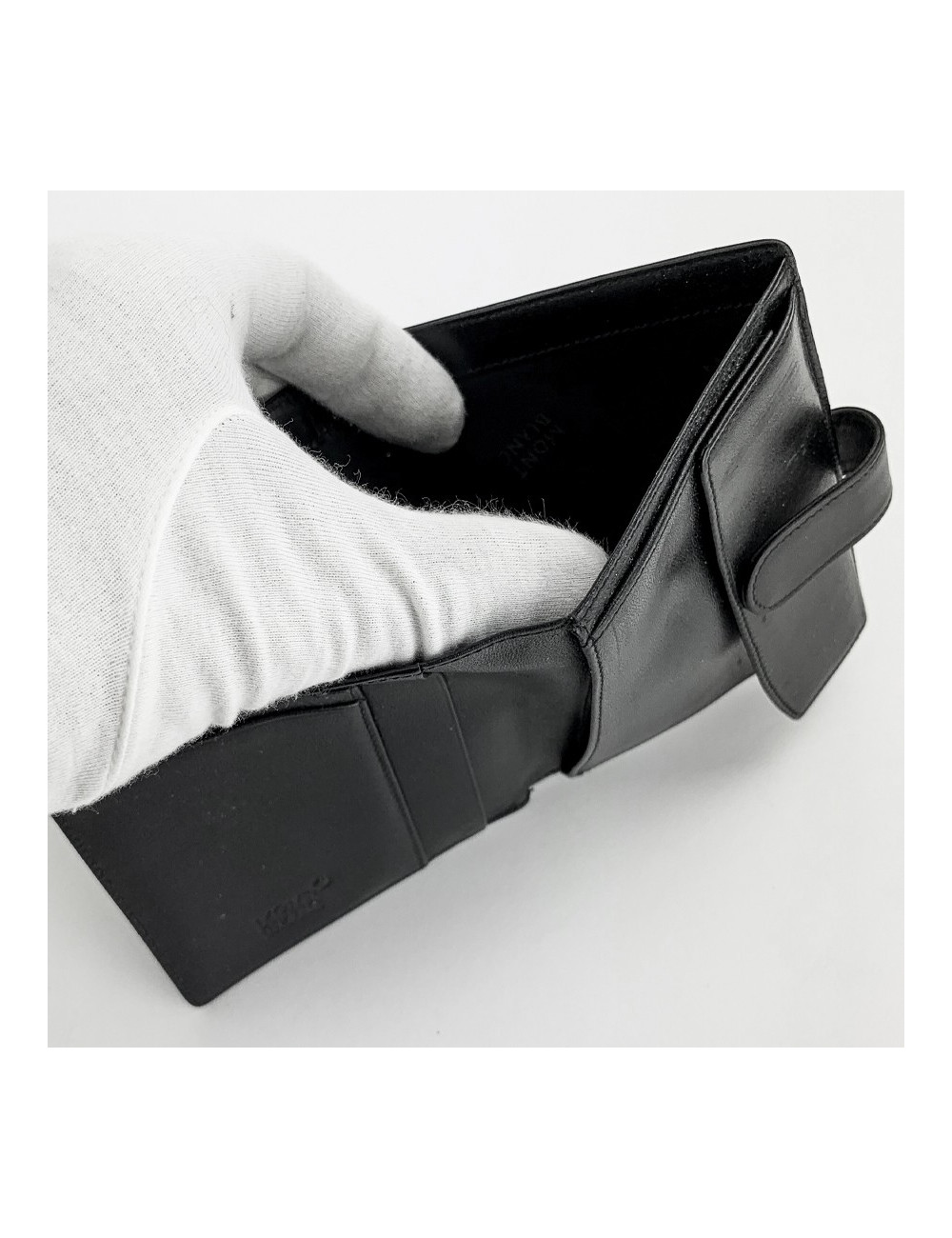 Portefeuille MONTBLANC cuir noir