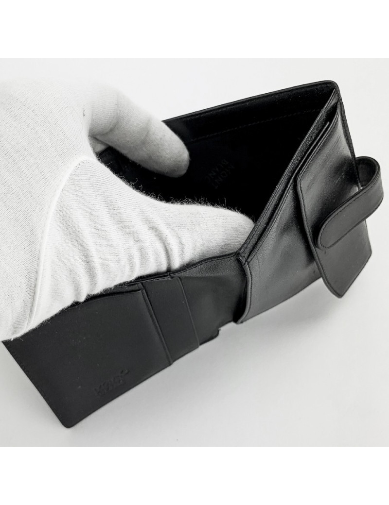 Portefeuille MONTBLANC cuir noir