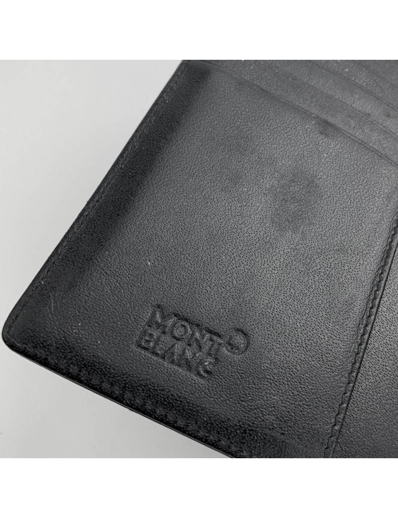 Portefeuille MONTBLANC cuir noir