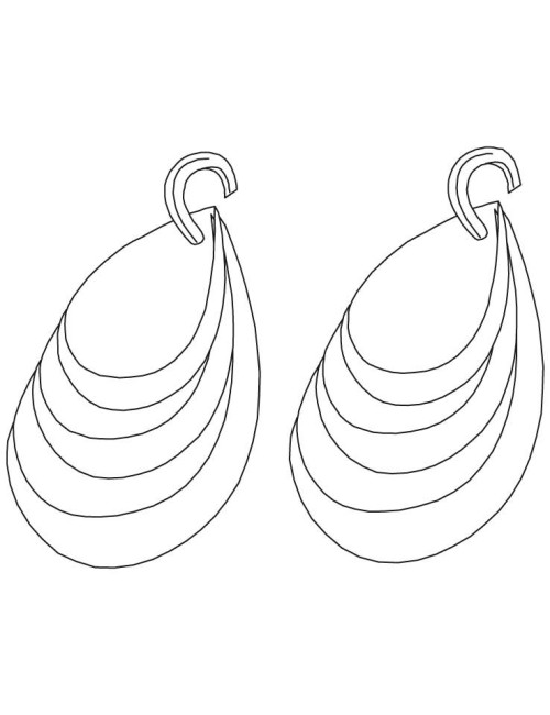 Boucles d'oreille CHANEL dorée et strass