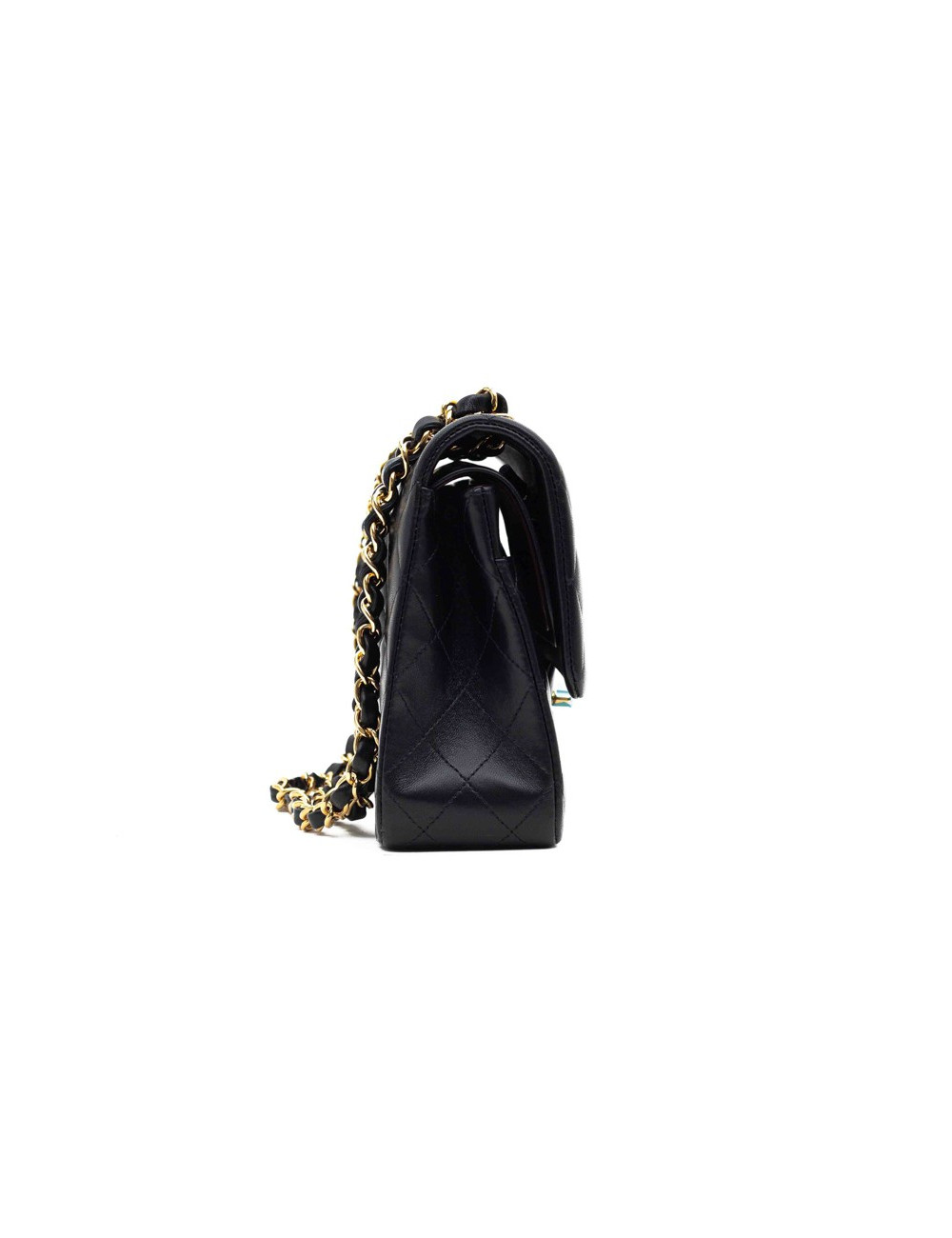 Sac classique CHANEL agneau noir