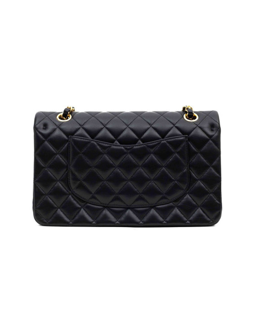 Sac classique CHANEL agneau noir
