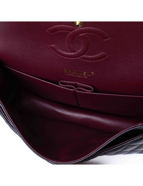 Sac classique CHANEL agneau noir