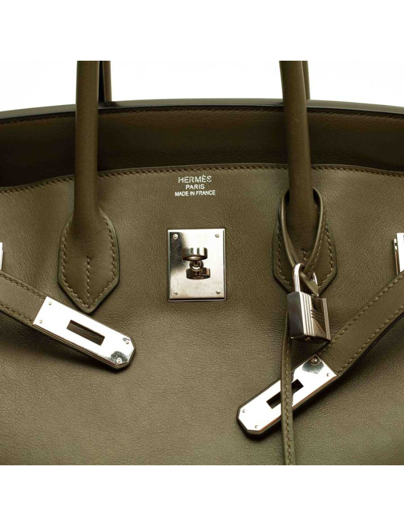 Sac HERMES Birkin 35 Swift vert