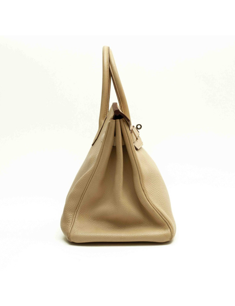 Birkin 35 HERMES cuir grainé ivoire