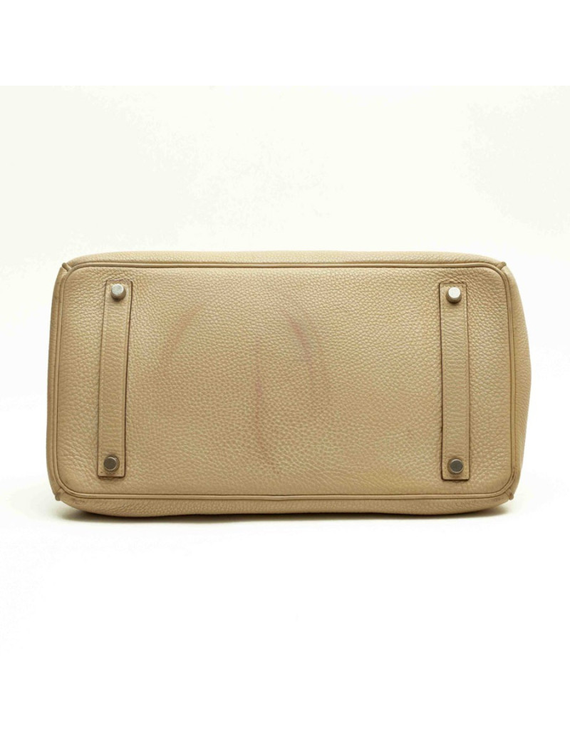 Birkin 35 HERMES cuir grainé ivoire