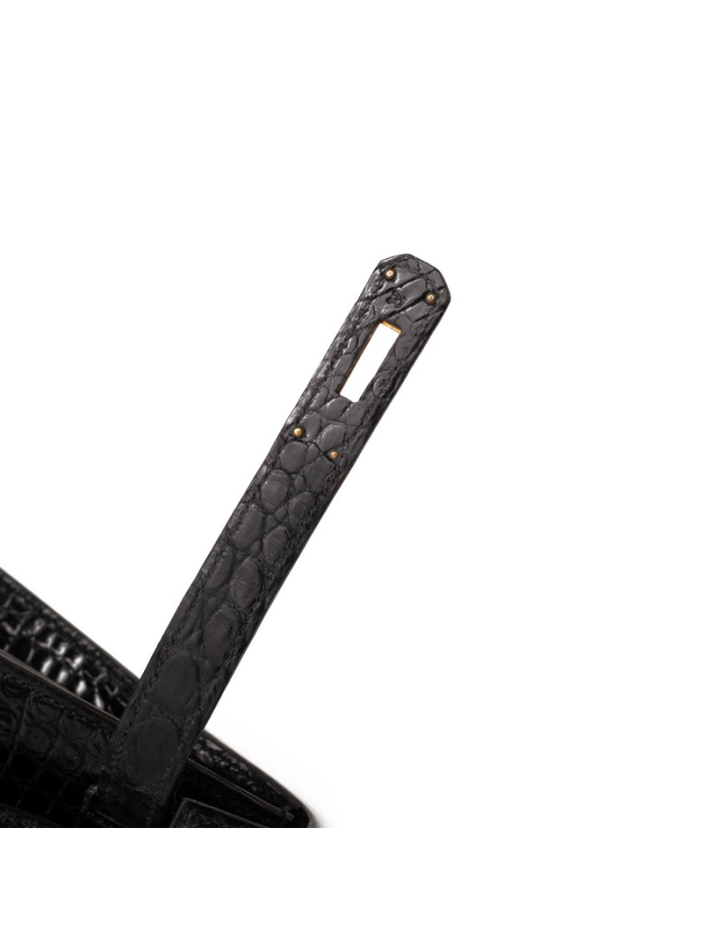 Sac Hermes 32 Croco noir