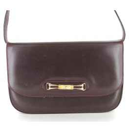 Bag pouch CELINE vintage bordeaux leather