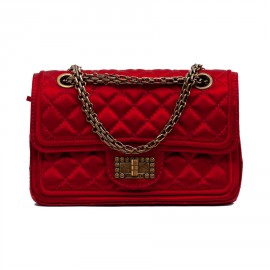 Chanel Paris Shanghai bag in red silk