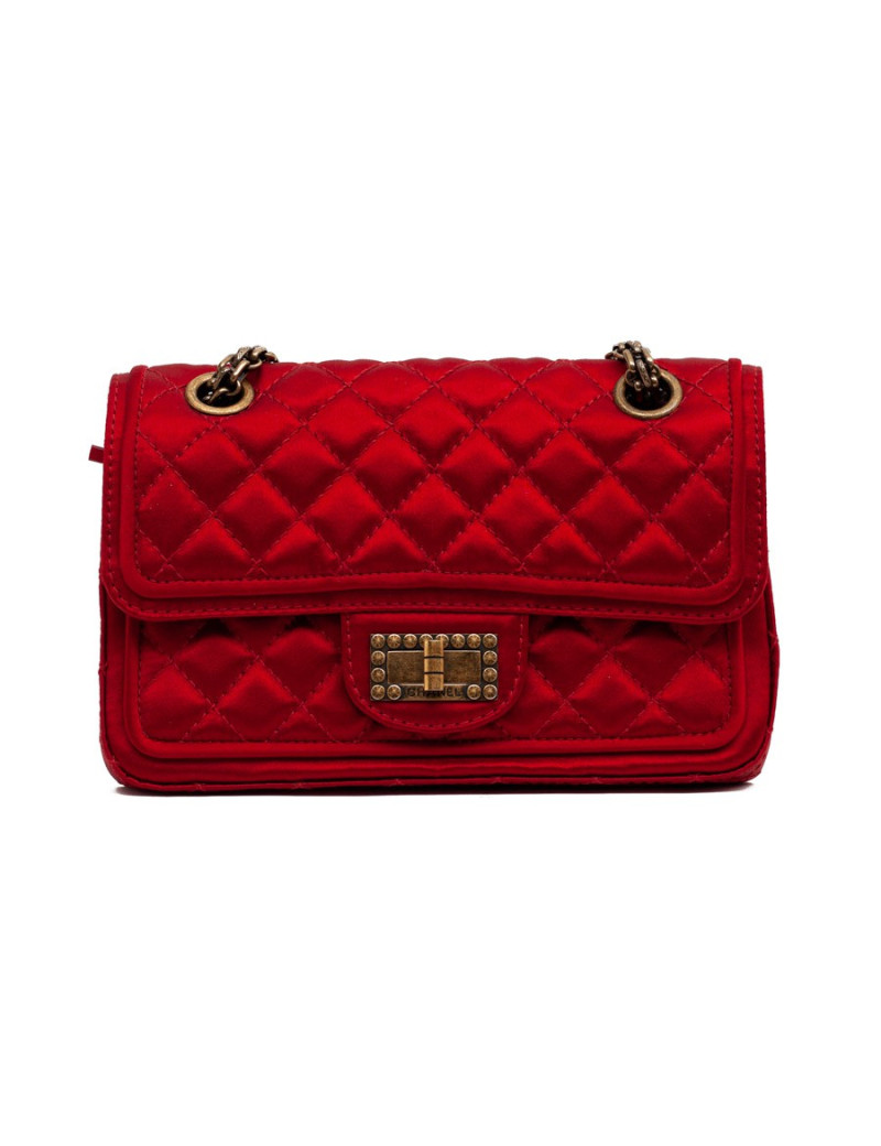 Mini sac Nina Ricci en soie façon croco gris