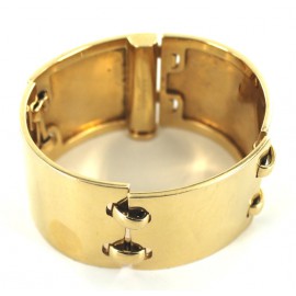 HERMES cuff hinged solid gold