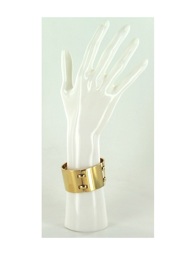 Manchette HERMES articulée en or massif 