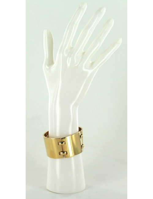 Manchette HERMES articulée en or massif 