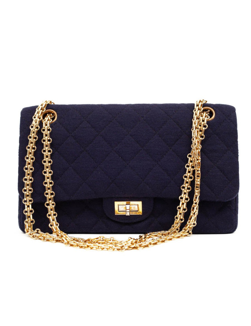2.55 jersey CHANEL bleu Vintage