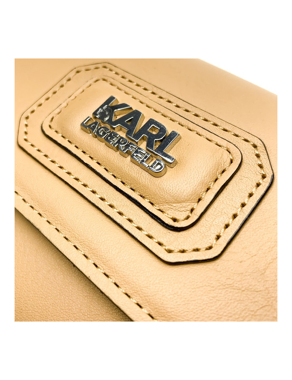 Portefeuille LAGERFELD  cuir sable 