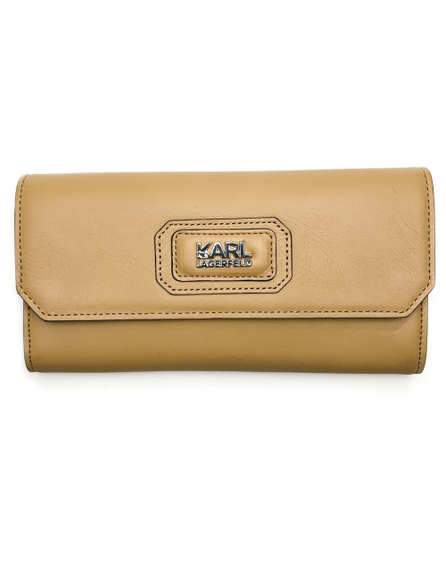 Portefeuille Lagerfeld beige
