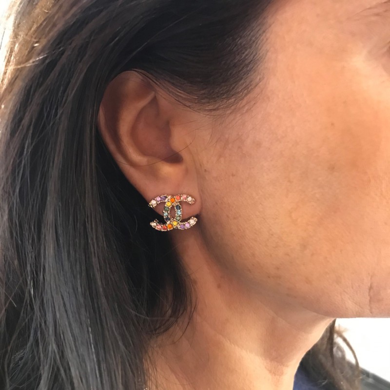 CHANEL bow clip-on Earrings - VALOIS VINTAGE PARIS