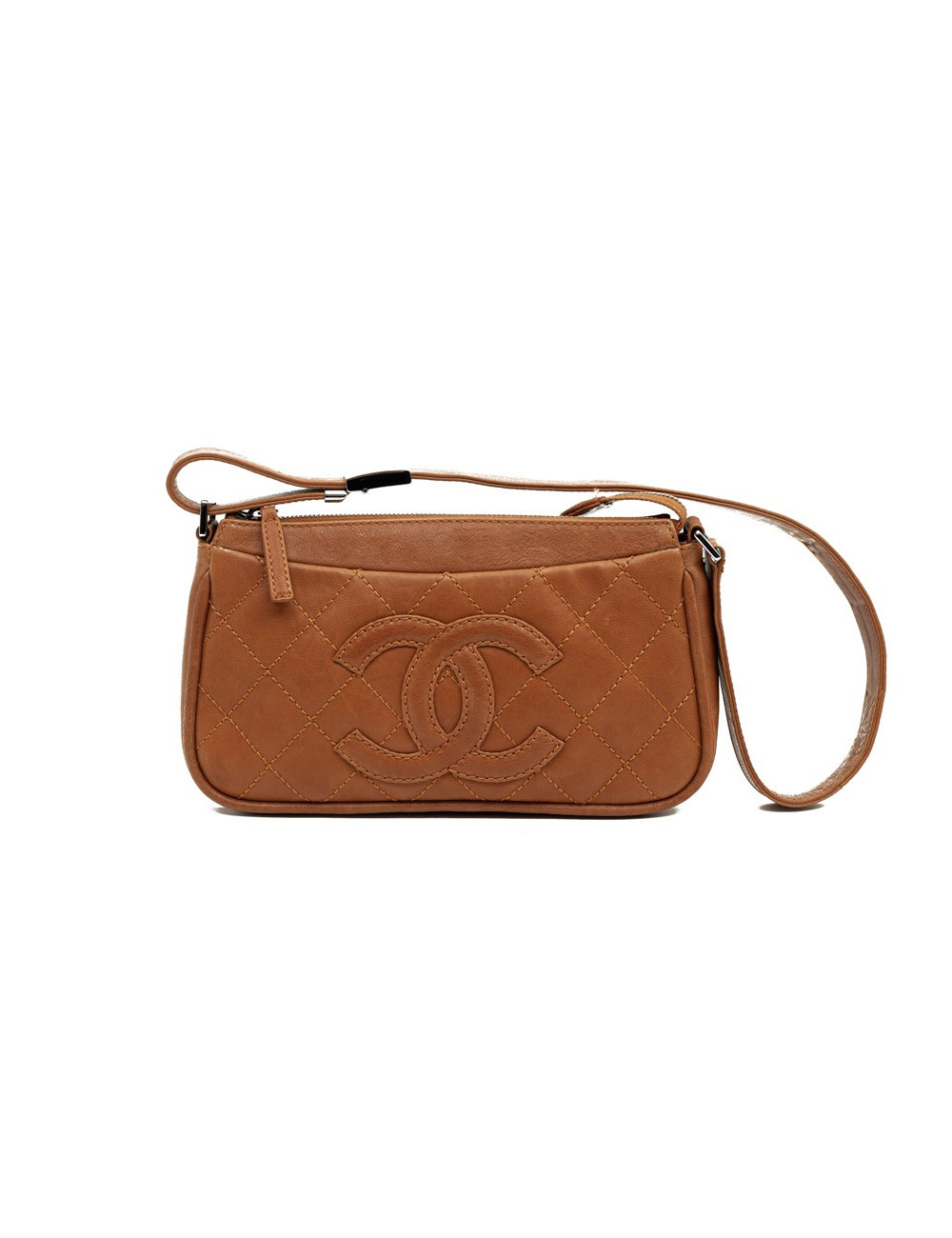 Sac CHANEL cuir de veau gold