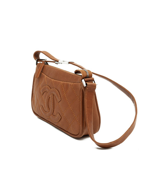 Sac CHANEL cuir de veau gold