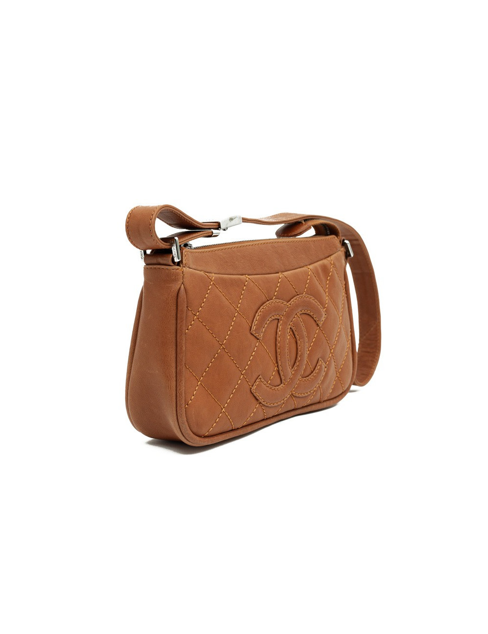 Sac CHANEL cuir de veau gold