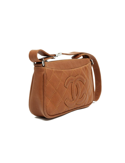 Sac CHANEL cuir de veau gold