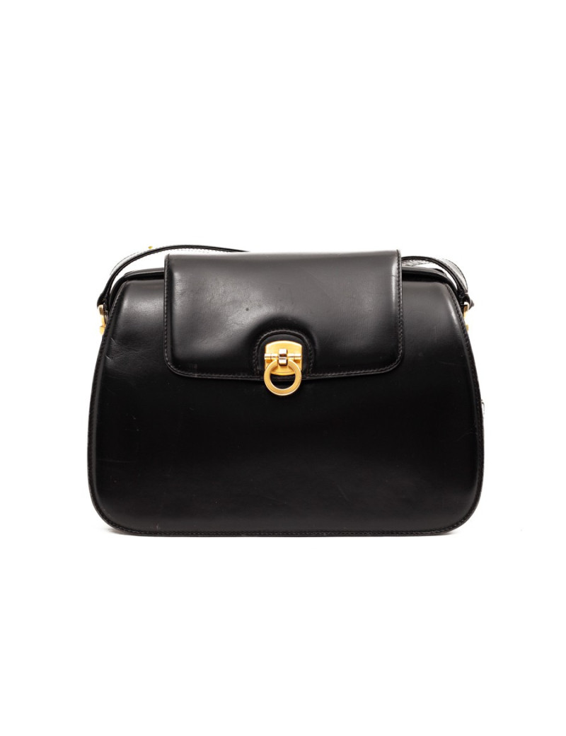 Sac GUCCI cuir noir vintage