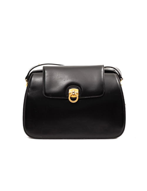 Sac GUCCI cuir noir vintage