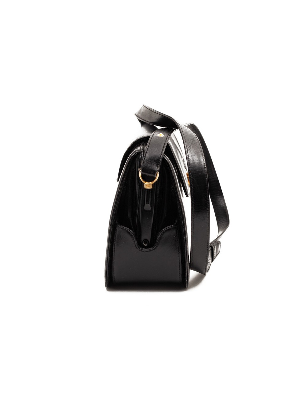 Sac GUCCI cuir noir vintage