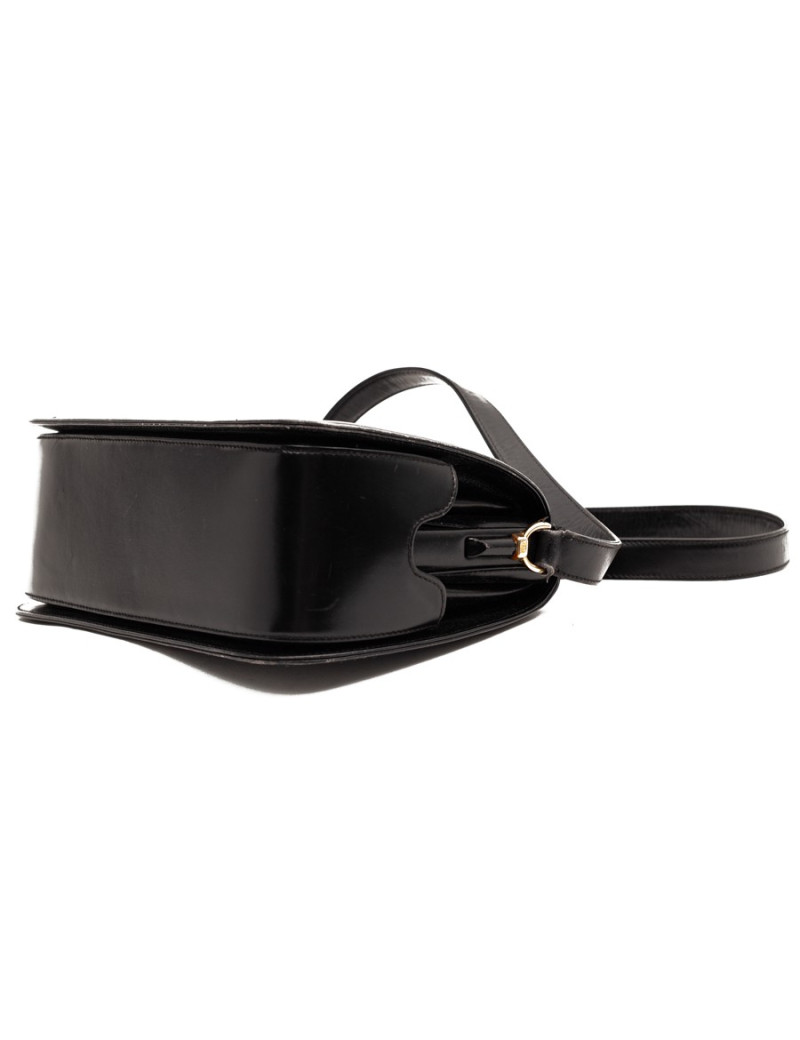 Sac GUCCI cuir noir vintage