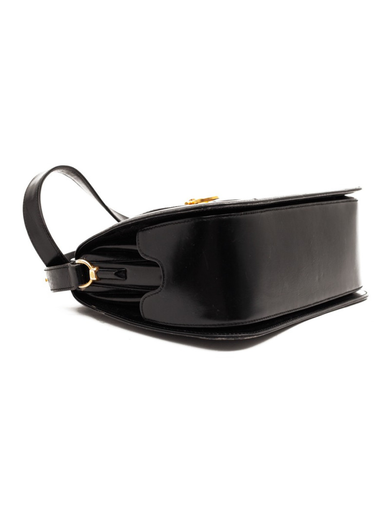 Sac GUCCI cuir noir vintage