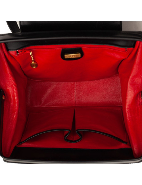 Sac GUCCI cuir noir vintage