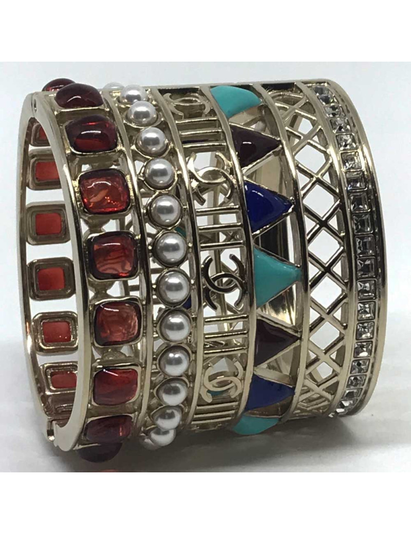 Manchette CHANEL perles