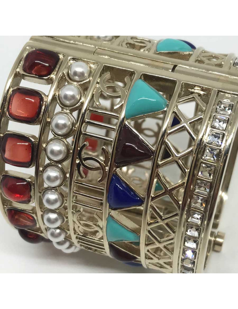 Manchette CHANEL perles