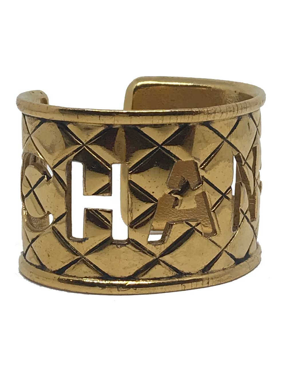 CHANEL Manchette Vintage dorée