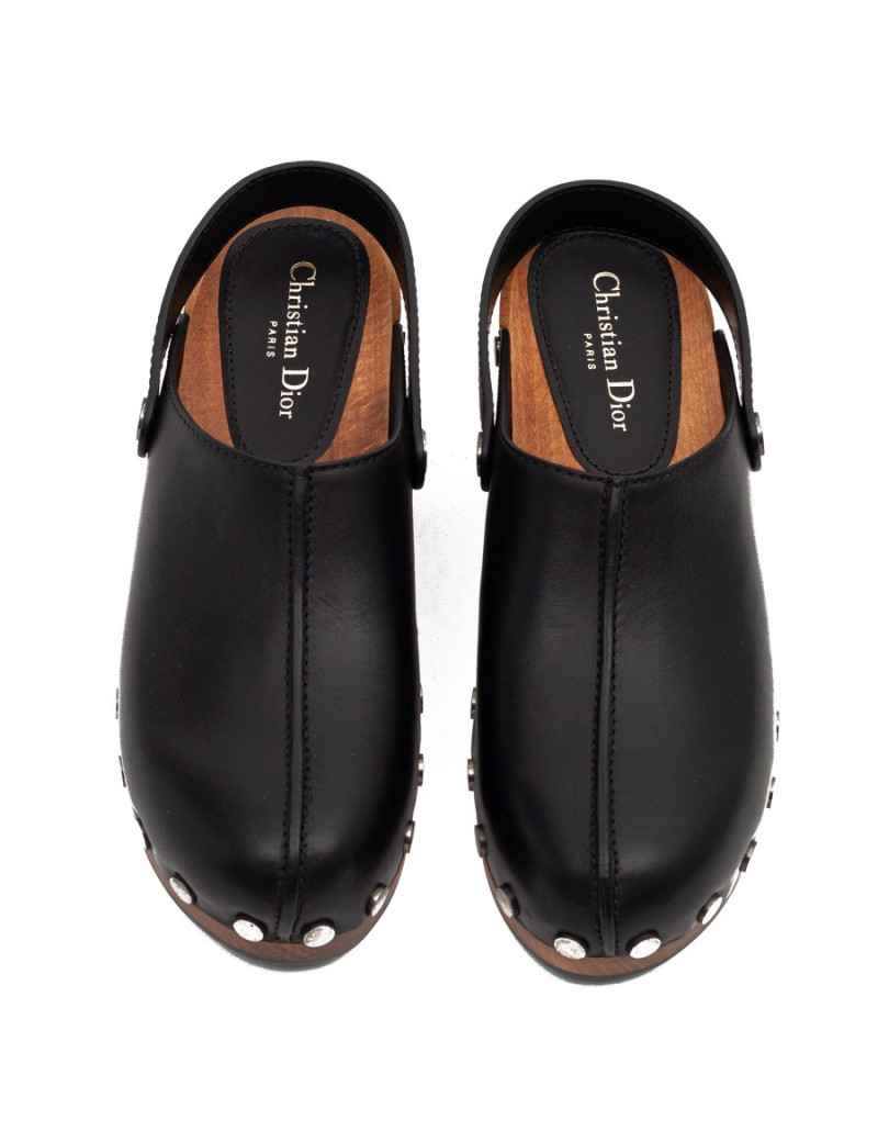 Sabots Diorquake DIOR T41 cuir noir