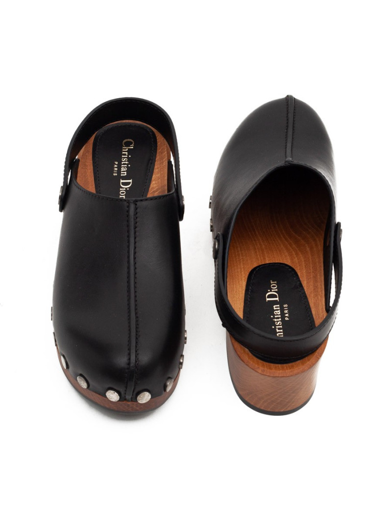 Sabots Diorquake DIOR T41 cuir noir