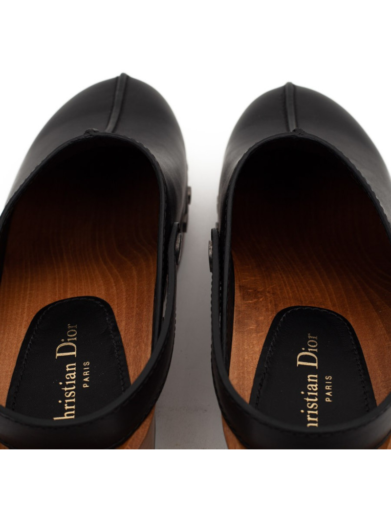 Sabots Diorquake DIOR T41 cuir noir