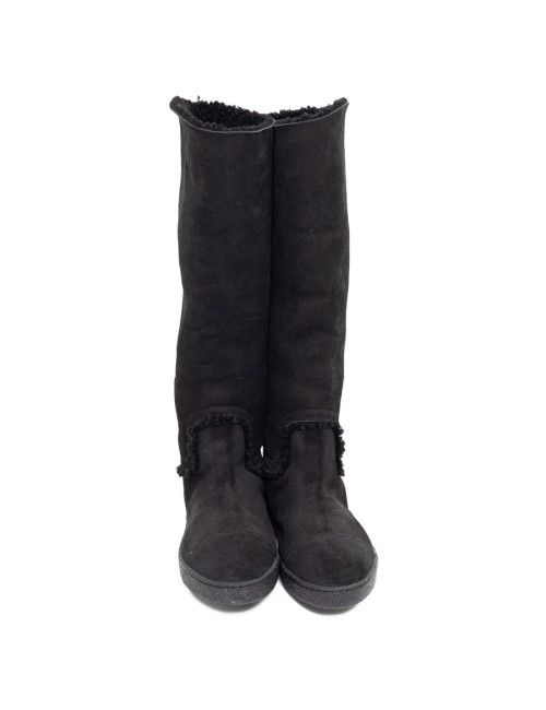 Bottes CHANEL T37.5 noires