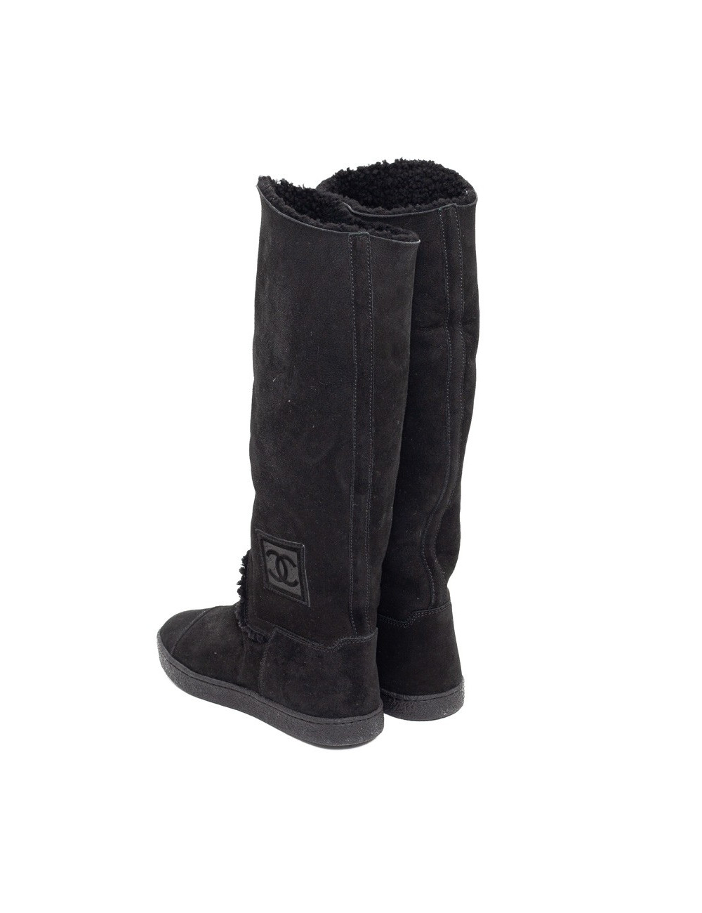 Bottes CHANEL T37.5 noires