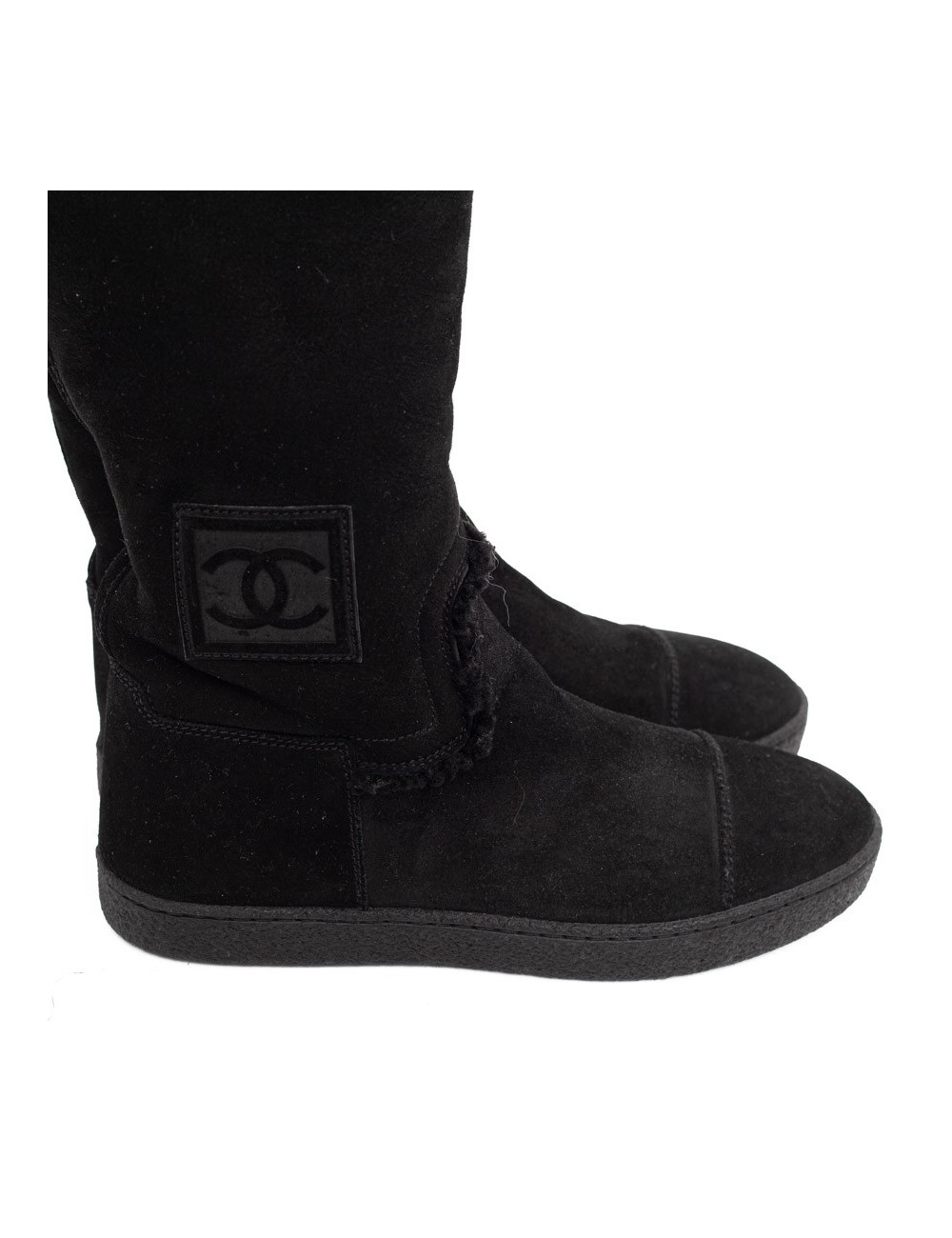 Bottes CHANEL T37.5 noires