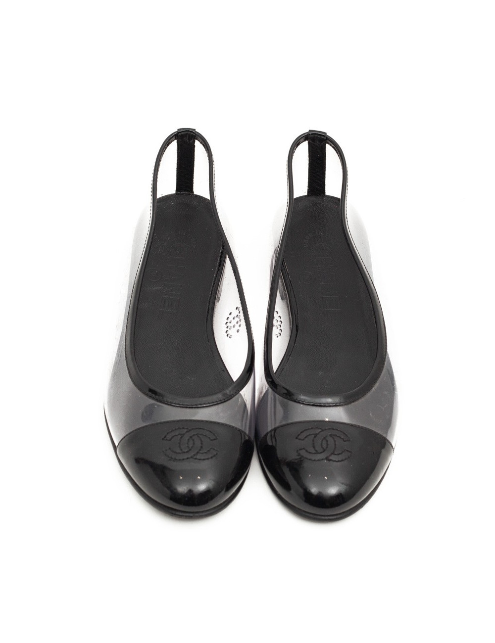 Ballerines CHANEL plastique transparent