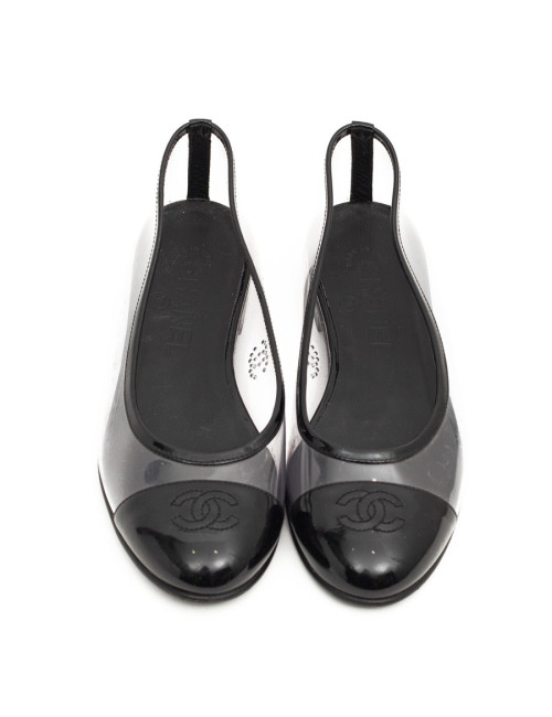 Ballerines CHANEL plastique transparent