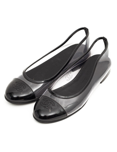Ballerines CHANEL plastique transparent