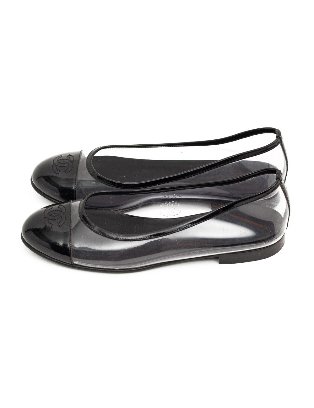 Ballerines CHANEL plastique transparent
