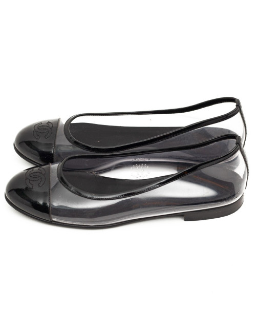 Ballerines CHANEL plastique transparent