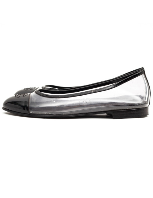 Ballerines CHANEL plastique transparent