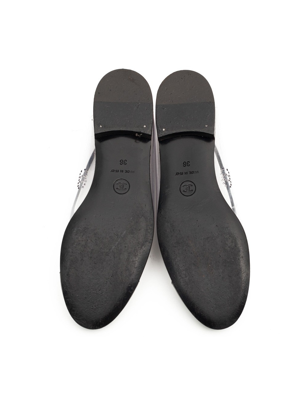 Ballerines CHANEL plastique transparent