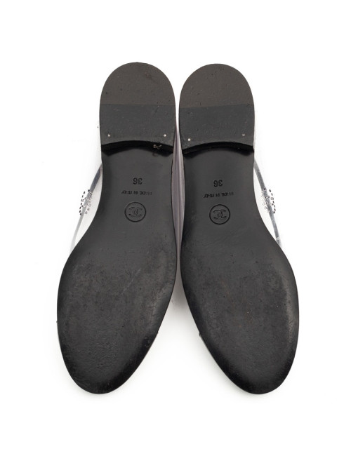 Ballerines CHANEL plastique transparent