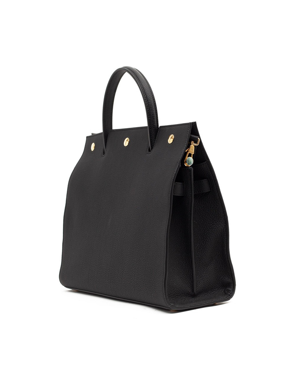 Sac Title BURBERRY TM cuir grainé noir