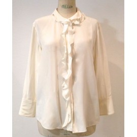 Blouse CHANEL off-white silk T44